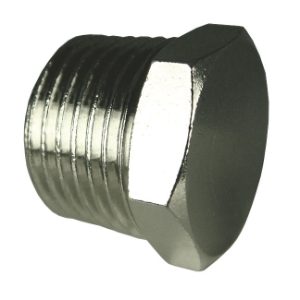 Hex Plug Tapered - Nickel Plated Brass HPT18