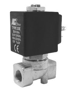 2 Way Solenoid Valve - Stainless Steel Body & EPDM Seals E111AE20