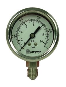 All Stainless Steel Pressure Gauges Bottom Entry SSPGB050114