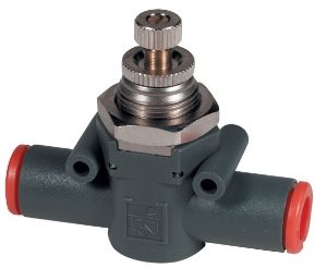 Inline Flow Control Valve with Push-In Fittings Metal Work 9041301