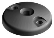 Base for Pivot Feet - Die Cast Zinc with Bolt-down Holes 098A060ZBS