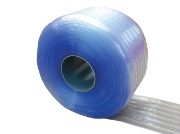 Double Ribbed Polar Quality Door Strip - Clear with Blue Tint BCF200_2CL-50M