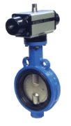 Wafer Type Butterfly Valve Single Acting Pneumatically Actuated - EPDM Liner S375XE69