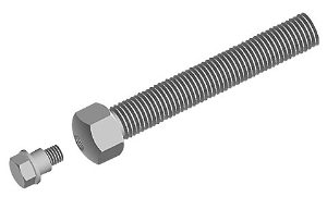 Threaded Rod for Pivot Feet - Stainless Steel 098AM12066E