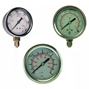 pressure and vacuum gauge - filled