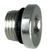 Round Head Plug Parallel- Nickel Plated Brass RPP18
