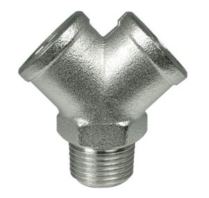 Y' Connector Male Inlet - Nickel Plated YMF18