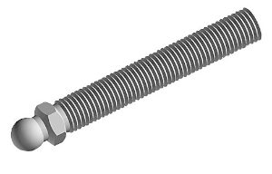 Threaded Rod for Swivel Feet - Stainless Steel 098DM08040E