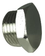 Hex Plug Parallel - Nickel Plated Brass HPPM5