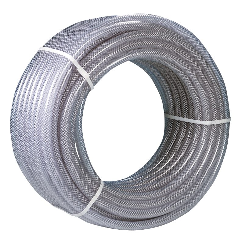 1.1/2" 38mm Clear Braided Flexible Reinforced PVC Hose Pipe for Water Air Oil 