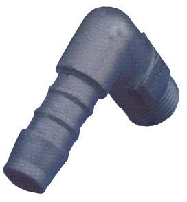 Male Hosetail Elbow - Polyamide PEHT-18-4