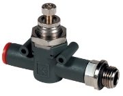 Flow Control Valve Thread to Push-In Fitting Metal Work 9041401