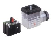 Connector DIN43650-B/INDUSTRIAL - with LED and Protection Circuit M2TS2VL1